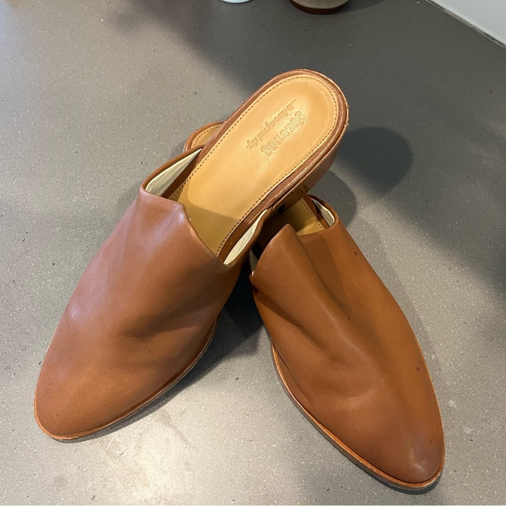 Soludos Women’s Brown Leather Mules